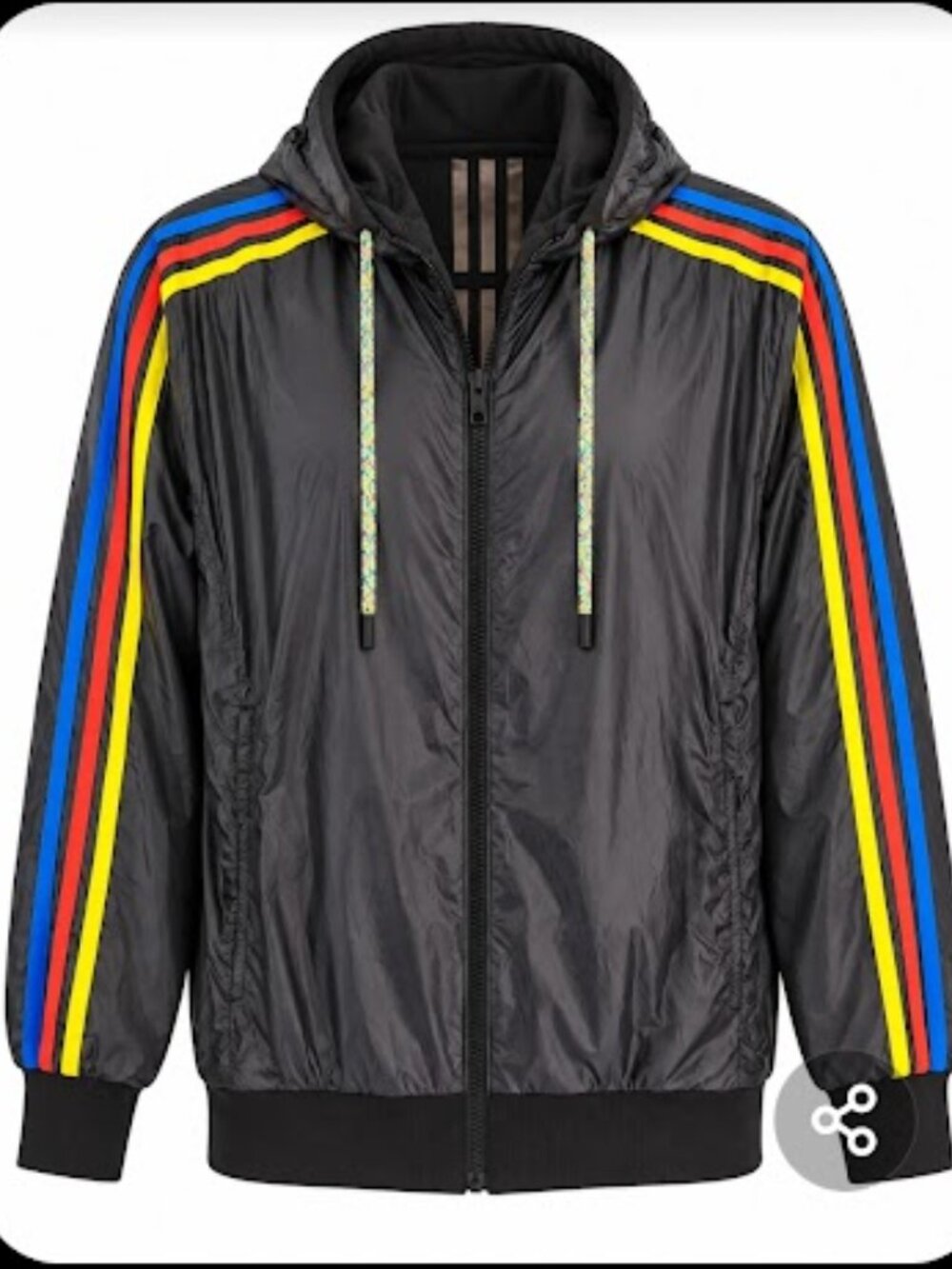 Adidas Reversible Bomber Jacket – Size Large – Versatile Two-Way Style